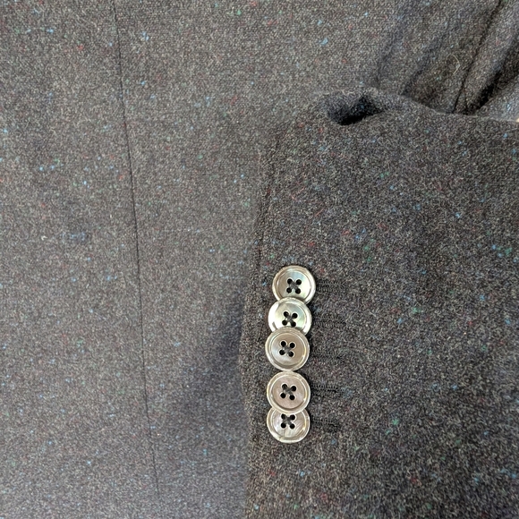 Paul Smith Wool/Cashmere Heathered Navy 2 Button Suit Jacket Size 38R - Picture 9 of 16